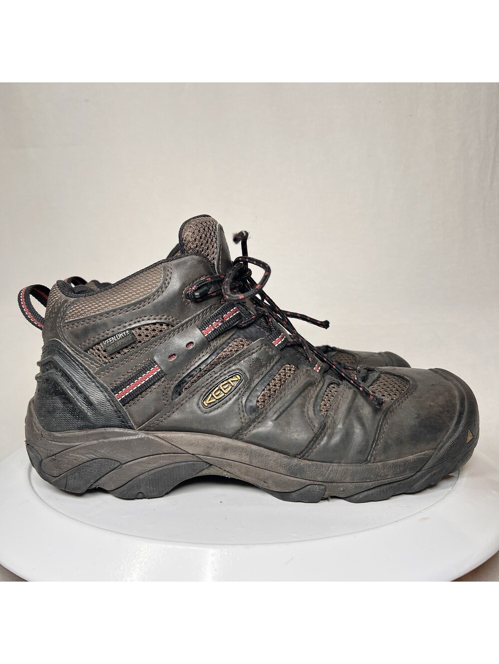 KEEN Utility Lansing Mid Waterproof Safety Steel Toe Boots Mens Size 12 D Used